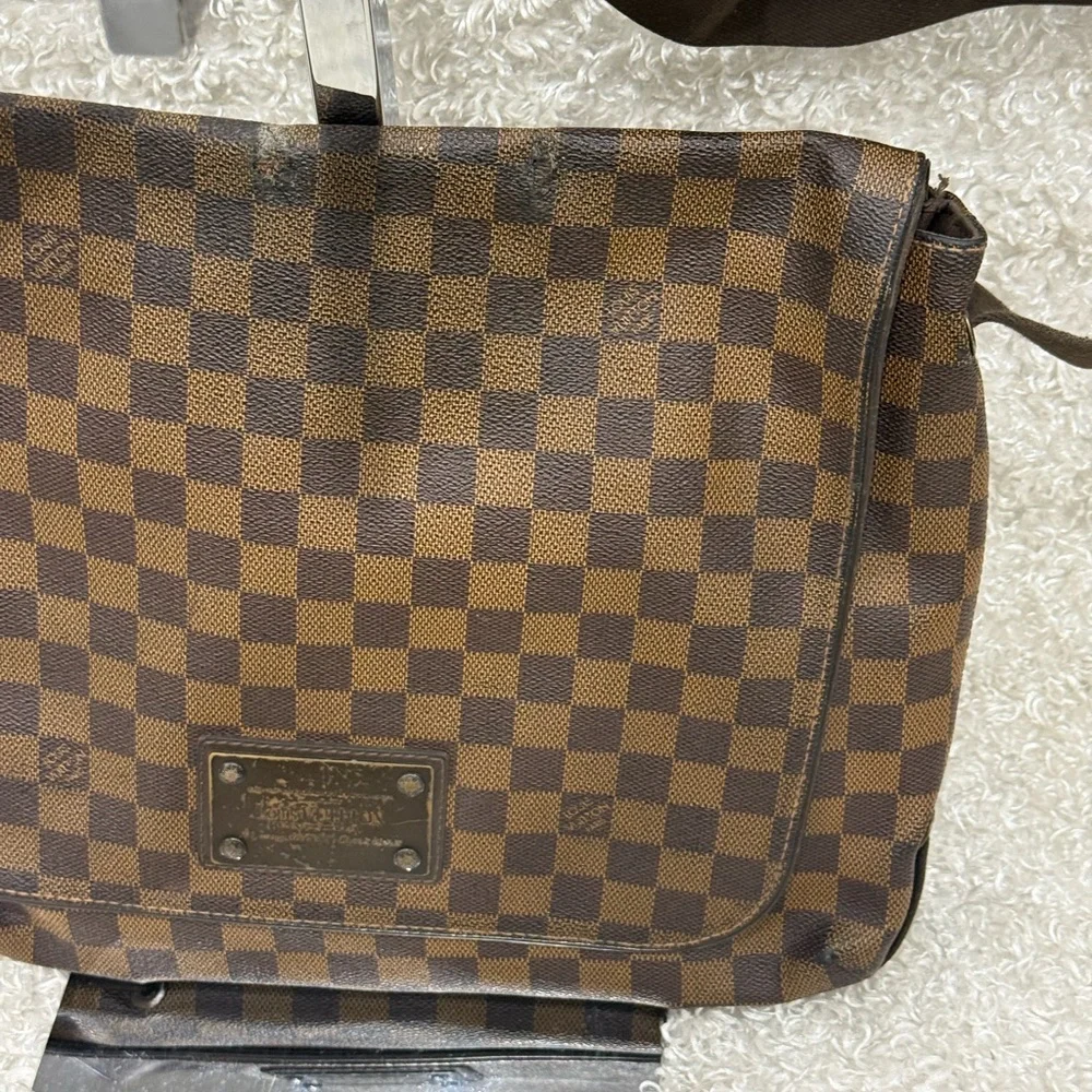 Louis Vuitton Coated Canvas Brooklyn GM Crossbody Bag